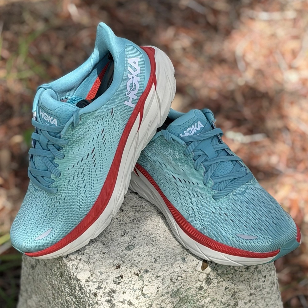 Hoka Clifton 8 Running Shoes Women's 6.5 Aquarelle Athletic Run/Walk Training